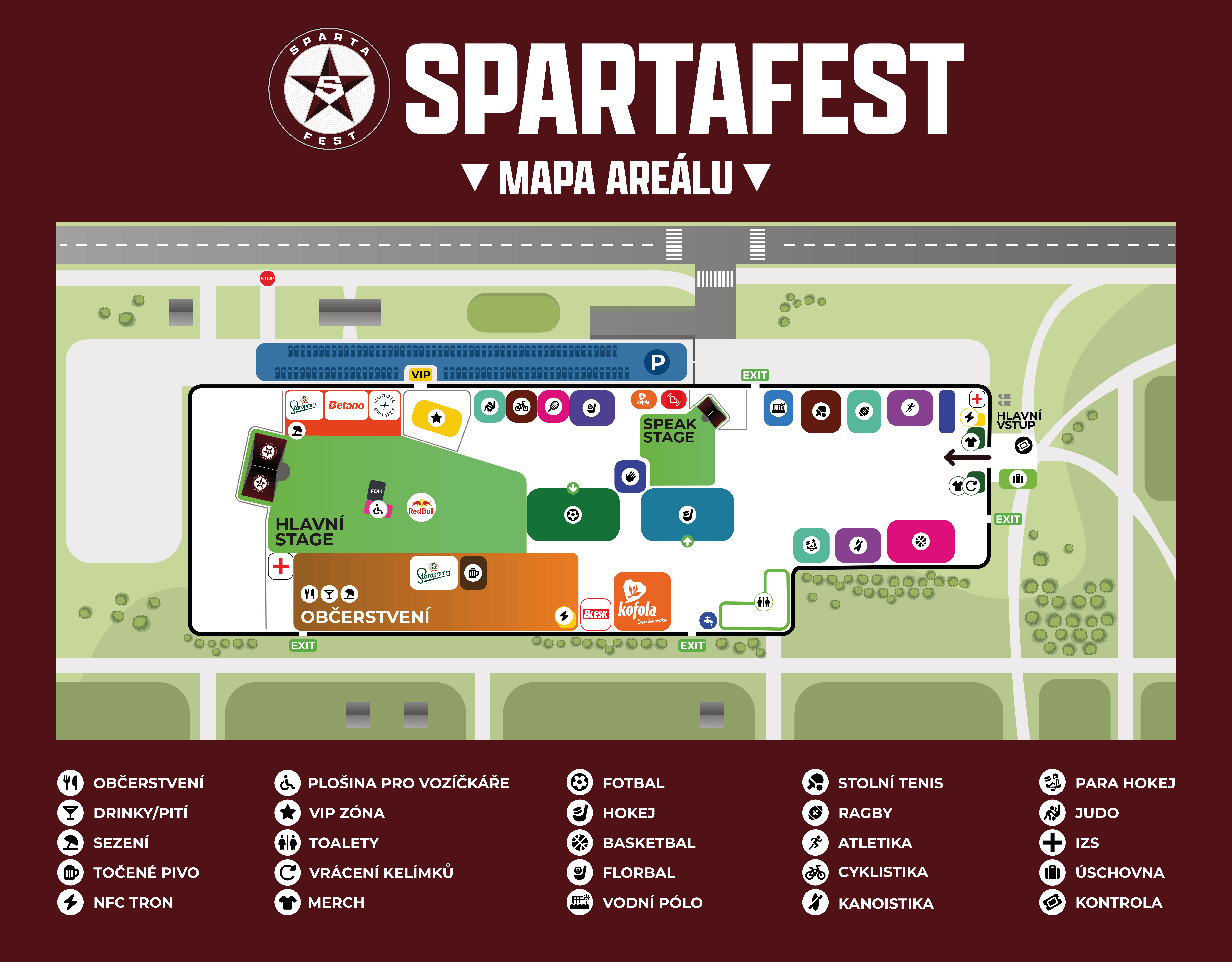 Mapa Spartafestu